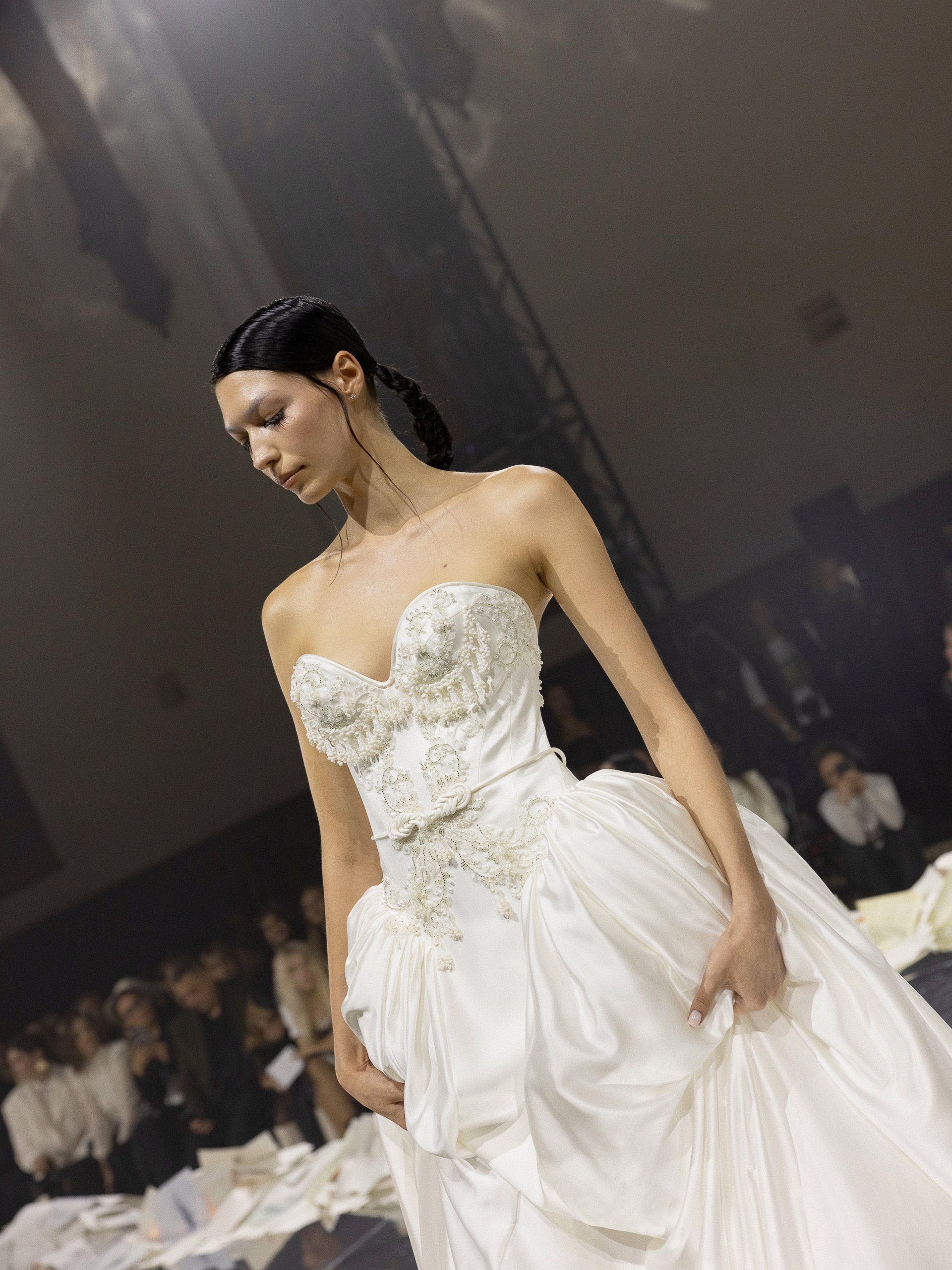 Gallant Wedding Dress | Silk Beaded Ball Gown – Rara Avis Couture
